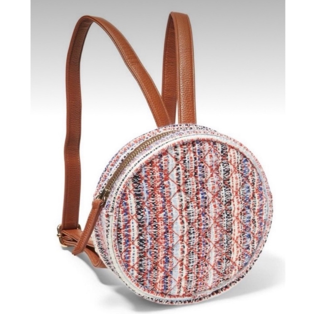 Janie and Jack • NWOT girls poppy red tweed backpack purse